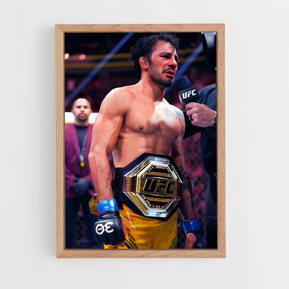 Poster Yellow Champion – affiche MMA (vue 4)